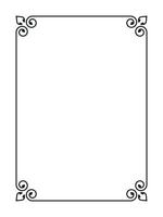 Decorative vintage elegant frames design element design vector