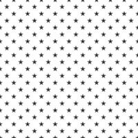Black stars on white background pattern vector