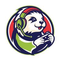 mascot illustration of otter playing design art vector