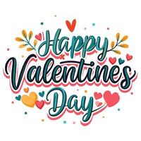 happy valentine's day vector
