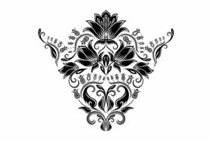 mandala pattern. Vintage ornament template. Can be used for background and wallpaper. Elegant and classic elements great for decoration with black color vector