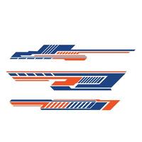 decal livery design for racing car wrap. modern decal car modification vector