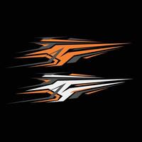 modern sticker design for racing car background. stickers with sharp lines and character vector