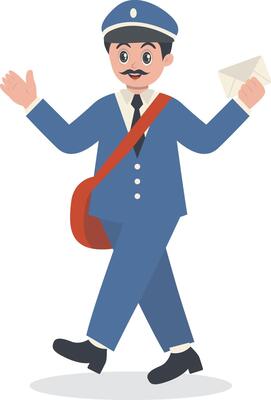 Postman Carrying Mail