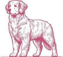 Charming and Realistic Dog Illustration Perfect for Digital Art Wall Art and Merchandise vector