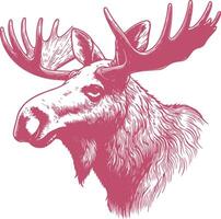 Majestic and Elegant Moose Illustration for Digital Art, Prints, and Decor vector
