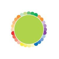 Abstract Round shapes colorful design vector