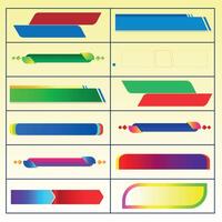 Collection of abstract infographic banners Colorful Abstract Banners vector