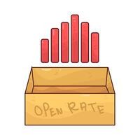 Illustration of Open rate vector