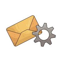 Illustration of Email automation vector