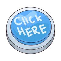 Illustration of click here button vector