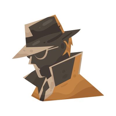 Illustration of Spy Silhouette
