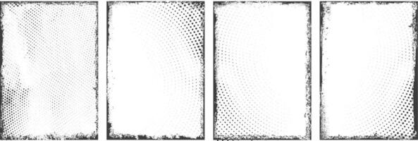 Abstract grunge textured banner collection, grunge frames, set of grunge banner, Overlay texture set, rough, paint, Different types of texture Background, damaged, brush, vintage, banner collection vector