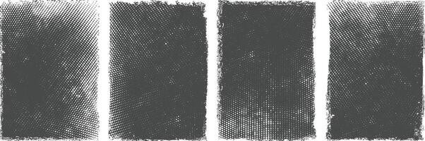 Abstract grunge textured banner collection, grunge frames, set of grunge banner, Overlay texture set, old, banner collection, Different types of texture Background, rough, paint, damaged, brush vector