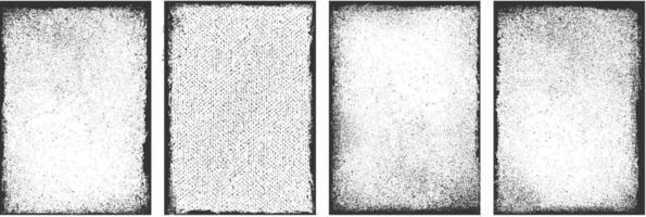 Abstract grunge textured banner collection, grunge frames, Overlay texture set, damaged, paint, old, brush, rough, vintage, banner collection, Different types of texture Background vector