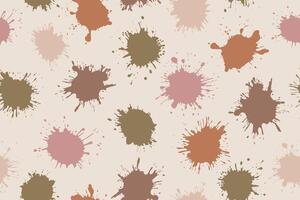 Multicolored spots and drops of paint seamless pattern. Background of multicolored spots for textiles, packaging, wallpaper, etc. vector