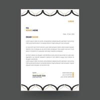 Latterhead Design template with line shape. vector