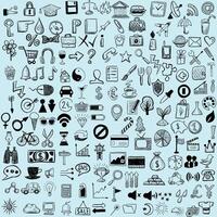 New Set of sketch icons for site or mobile application vector