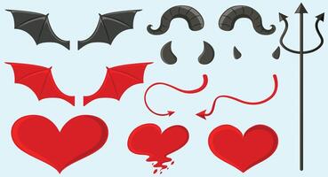 New Flat doodle and sketch red,heart shape icon designs. Abstract romantic emoji symbol vector