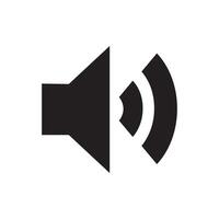 Sound volume icon flat design. Volume symbol isolated, speaker sign, audio. illustration vector