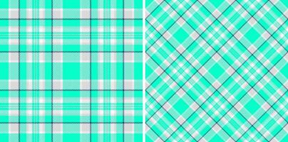Textile check tartan of pattern texture with a background plaid seamless fabric. Set in neon colors in current fashion trend. vector