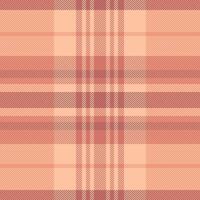 Elegant peach and dusty rose plaid pattern. Perfect for textile designs, website backgrounds, or autumnal themed projects. vector