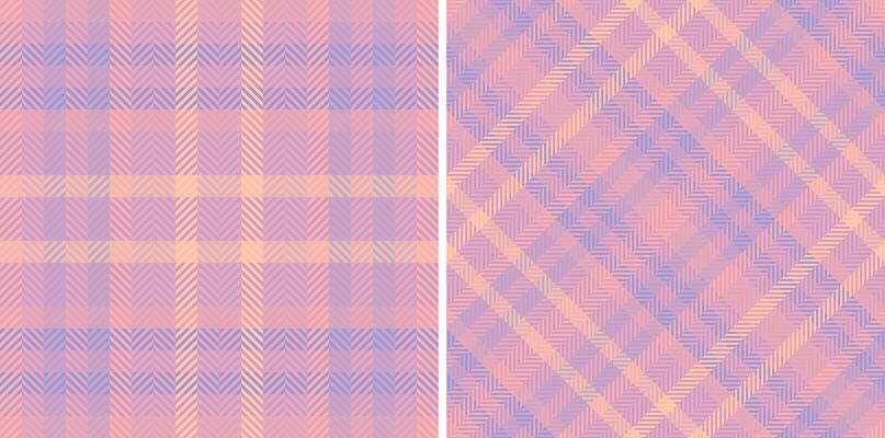 Background pattern of check seamless textile with a fabric texture tartan plaid. Set in gradient colors for cozy casual brand clothing .