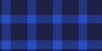 Jersey textile background, domestic tartan pattern seamless. Surface plaid check texture fabric in dark and blue colors. vector