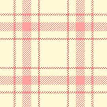elegante pastel rosado y crema tartán modelo. Perfecto para textil diseño, moda, fondo de pantalla, o sitio web antecedentes. sutil textura agrega visual interés. vector