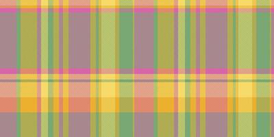 Tracery background fabric check, gift plaid textile. Grand texture tartan pattern seamless in green and pink colors. vector
