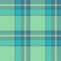Occupation pattern textile , christmas ornament fabric texture tartan. Geometric background seamless plaid check in green and cyan colors. vector