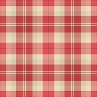 Elegant red and cream plaid pattern. Perfect for textile design, website backgrounds, or crafting projects. Subtle color variations add visual interest. vector