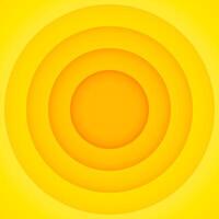 Abstract yellow paper circles background for web and print vector
