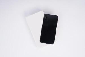 Smartphone isolated on with background. High-resolution photo. photo