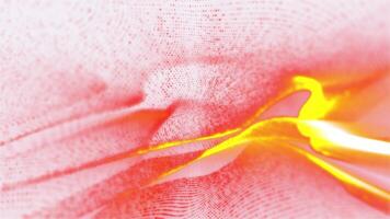 Abstract glowing background in soft pink tones with lines that change shape to create a unique pattern. video