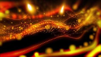 Golden illusionary waves that change the perspective in space, creating futuristic patterns, immersing you in an atmosphere of creative extravaganza. video