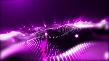 The futuristic pattern of illusory sparkling violet waves opens up new horizons for creative imagination. video