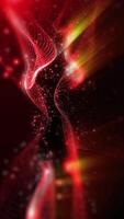 A virtual background of virtual sparkling waves of red hue, smoothly flowing into each other, creates an atmosphere of space and infinity. Opens up new horizons for creative imagination. video