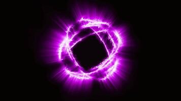 The purple energy creates a sphere of light that radiates, creating a unique electrifying atmosphere. video