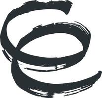Abstract Brush Stroke Design Element vector