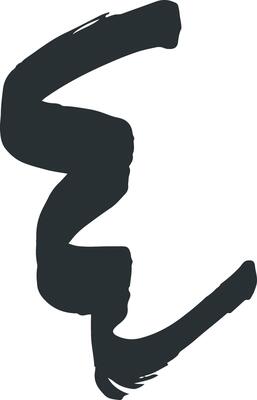 Abstract Brushstroke Design
