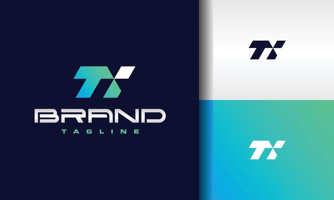 monogram letter TI modern logo