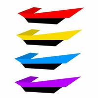 Illustration design set decal for modify cars sticker vector
