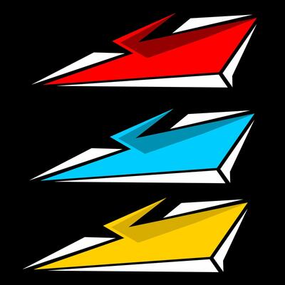 Set graphic decal sticker for car