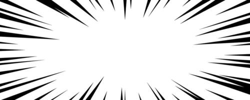 retro comic burst flash lines frame in transparent template vector