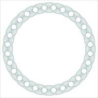 Abstract watermark guilloche elements for money banknote, and certificate design. Line round frames and circular rosettes with a modern touch vector