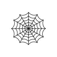 Spider web isolated on wite background vector