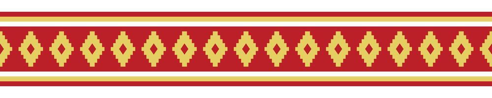 Ethnic Border Pattern Geometric Tribal Style for Unique Fabric Design. vector