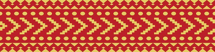 Seamless Oriental Ethnic Pattern for Creating Authentic Textile Craft. vector