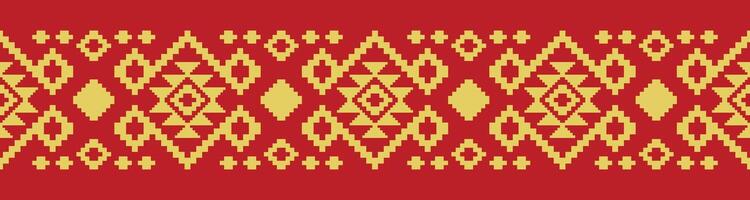 Native American and Indian Tribal Geometric Pattern for Unique Fabric Use. vector